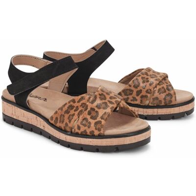 Avena Hallux-Klett Sandale Exotik - Schwarz-Braun - female - Size: 36 Avena Hallux-Klett Sandale Exotik - Schwarz-Braun - female - Size: 36
