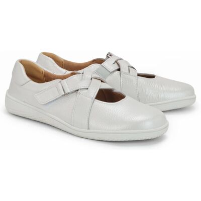 Avena Klett-Ballerina Naturform - Weiß - female - Size: 39 Avena Klett-Ballerina Naturform - Weiß - female - Size: 39