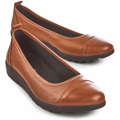 Avena Hallux-Ballerina Extraleicht - Cognac - female - Size: 39 Avena Hallux-Ballerina Extraleicht - Cognac - female - Size: 39