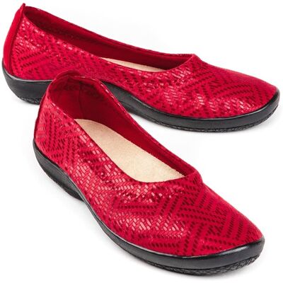 Avena Hallux-Softslipper Superleicht - Rot - female - Size: 36 Avena Hallux-Softslipper Superleicht - Rot - female - Size: 36