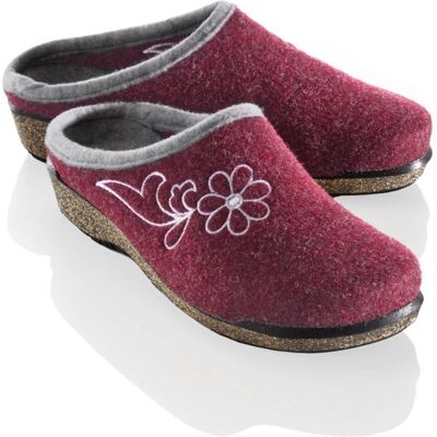Avena Federleicht-Filz-Pantolette - Bordeaux - female - Size: 40 Avena Federleicht-Filz-Pantolette - Bordeaux - female - Size: 40