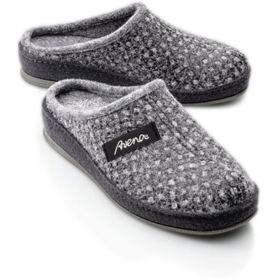 Avena Wollfilz-Pantolette - Grau gepunktet - female - Size: 38 Avena Wollfilz-Pantolette - Grau gepunktet - female - Size: 38