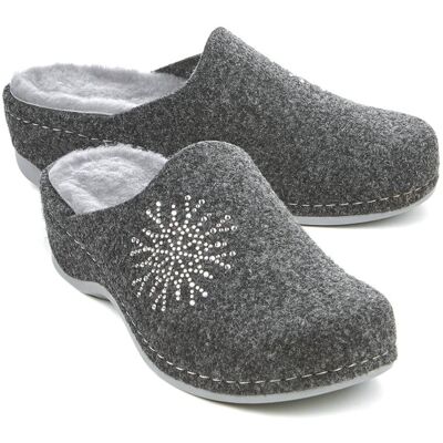 Avena Lammfell-Pantolette Rückenfit - Anthrazit - female - Size: 36 Avena Lammfell-Pantolette Rückenfit - Anthrazit - female - Size: 36
