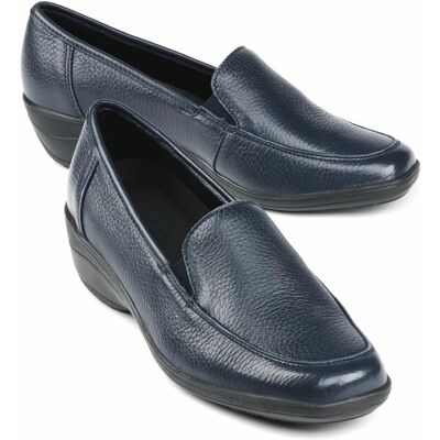 Avena Hirschleder-Slipper - Marine - female - Size: 37 Avena Hirschleder-Slipper - Marine - female - Size: 37