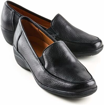 Avena Hirschleder-Slipper - Schwarz - female - Size: 37 Avena Hirschleder-Slipper - Schwarz - female - Size: 37