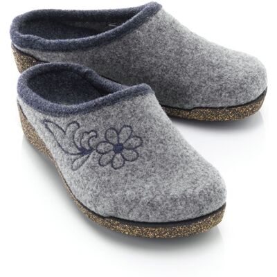 Avena Federleicht-Filz-Pantolette - Grau - female - Size: 40 Avena Federleicht-Filz-Pantolette - Grau - female - Size: 40
