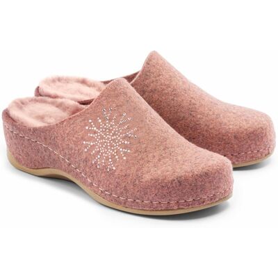 Avena Lammfell-Pantolette Rückenfit - Rosé - female - Size: 41 Avena Lammfell-Pantolette Rückenfit - Rosé - female - Size: 41