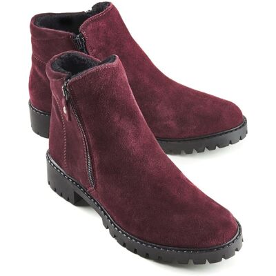 Avena Hallux-Stiefelette Kuschelweich - Bordeaux - female - Size: 41 Avena Hallux-Stiefelette Kuschelweich - Bordeaux - female - Size: 41