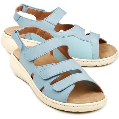 Avena Hallux-Sandale Stretcheinsatz - Hellblau - female - Size: 41 Avena Hallux-Sandale Stretcheinsatz - Hellblau - female - Size: 41