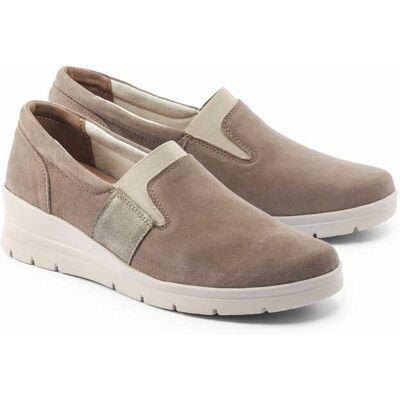 Avena Hallux-Slipper Keilabsatz - Beige - female - Size: 37 Avena Hallux-Slipper Keilabsatz - Beige - female - Size: 37