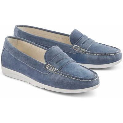 Avena Bequem-Mokassin Flexibel - Blau - female - Size: 38 Avena Bequem-Mokassin Flexibel - Blau - female - Size: 38