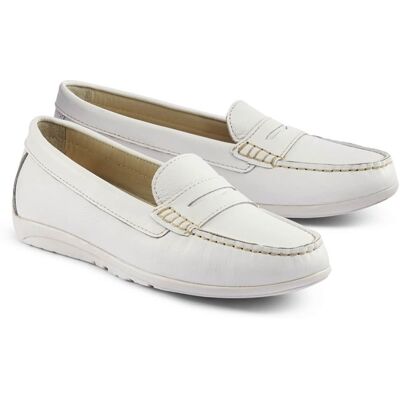 Avena Bequem-Mokassin Flexibel - Weiß - female - Size: 39 Avena Bequem-Mokassin Flexibel - Weiß - female - Size: 39
