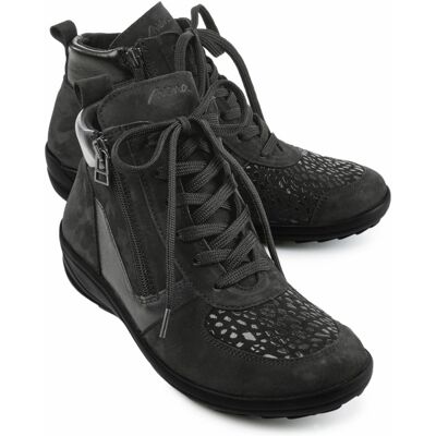Avena Hallux-Schnürbootie Thermo - Schwarz - female - Size: 41 Avena Hallux-Schnürbootie Thermo - Schwarz - female - Size: 41