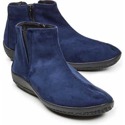 Avena Hallux-Stiefelette Samtweich - Marine - female - Size: 37 Avena Hallux-Stiefelette Samtweich - Marine - female - Size: 37