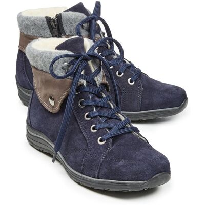 Avena Reißverschluss-Bootie Extrawarm - Blau - female - Size: 37 Avena Reißverschluss-Bootie Extrawarm - Blau - female - Size: 37