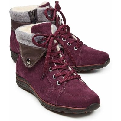 Avena Reißverschluss-Bootie Extrawarm - Bordeaux - female - Size: 41 Avena Reißverschluss-Bootie Extrawarm - Bordeaux - female - Size: 41