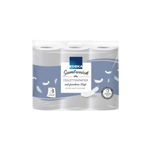 EDEKA Toilettenpapier samtweich 3lagig 9x140BL