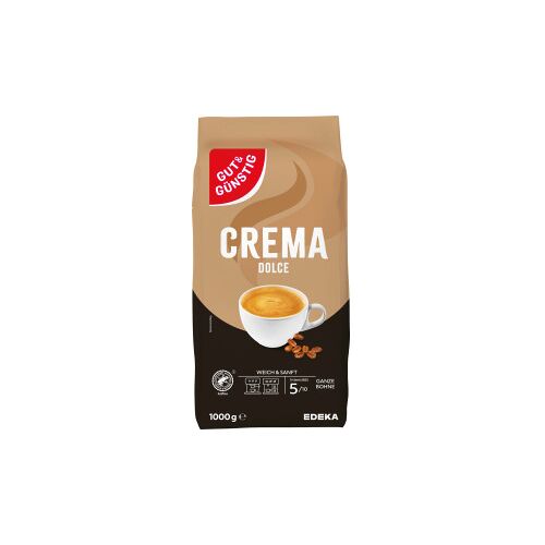 Gut & Günstig Crema Dolce ganze Bohnen 1KG