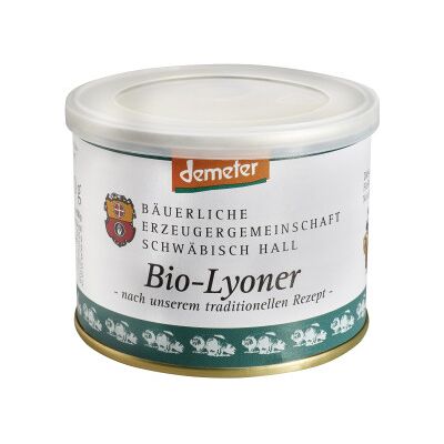 Bäuerliche Erzeugergemeinschaft Schwäbisch Hall Bäuerliche EZG Schwäbisch Hall Demeter Bio-Lyoner 200G Bäuerliche Erzeugergemeinschaft Schwäbisch Hall Bäuerliche EZG Schwäbisch Hall Demeter Bio-Lyoner 200G