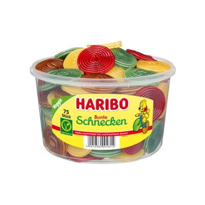 Haribo Bunte Schnecken 75ST 1,2KG Haribo Bunte Schnecken 75ST 1,2KG