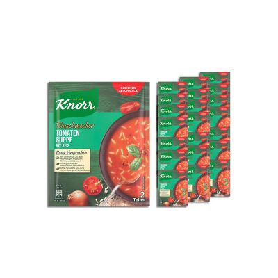 Knorr Feinschmecker Tomatensuppe mit Reis 21x49G Knorr Feinschmecker Tomatensuppe mit Reis 21x49G