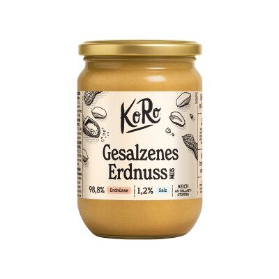 KoRo Gesalzenes Erdnussmus 500G KoRo Gesalzenes Erdnussmus 500G