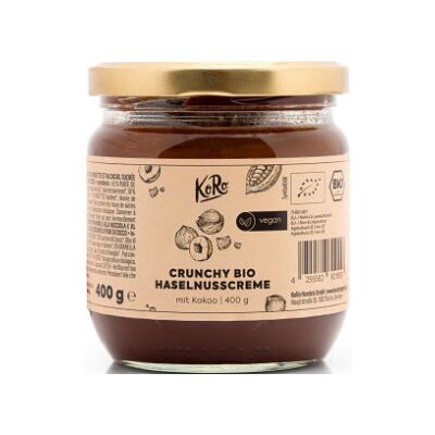 Koro Bio Crunchy Hasenusscreme Kakao 400G - Abverkauf Koro Bio Crunchy Hasenusscreme Kakao 400G - Abverkauf