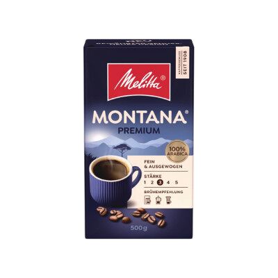 Melitta Kaffee Montana gemahlen 500G Melitta Kaffee Montana gemahlen 500G
