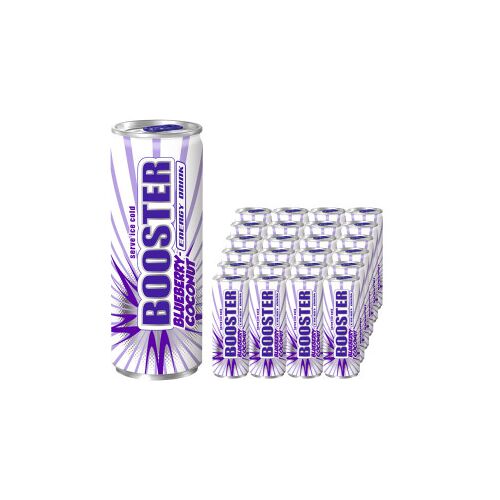Booster Energydrink Blueberry-Coconut 24x 0,33L Dose