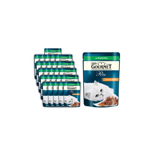 Purina Gourmet Perle Erlesene Streifen in Sauce mit Kaninchen Katzennassnahrung 26x85G