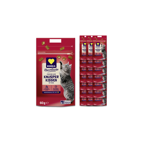 EDEKA Herzstücke Knusper Kissen Rind 18x60G