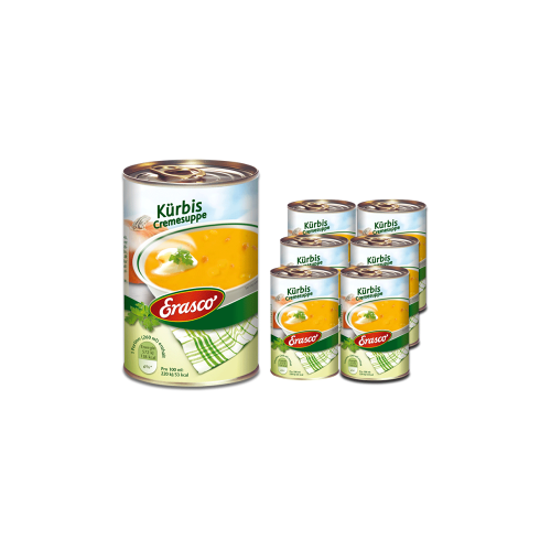 Erasco Kürbis Cremesuppe 6x390ML