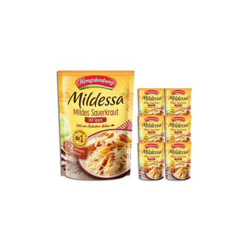 Hengstenberg Mildessa Mildes Sauerkraut mit original Schwarzwälder Speck 6x400G