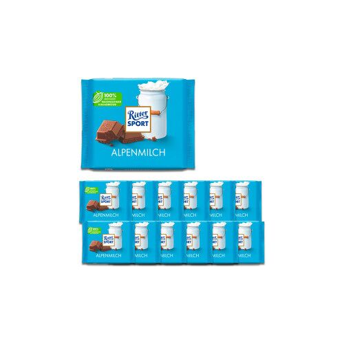 Ritter Sport Alpenmilch 12x100G