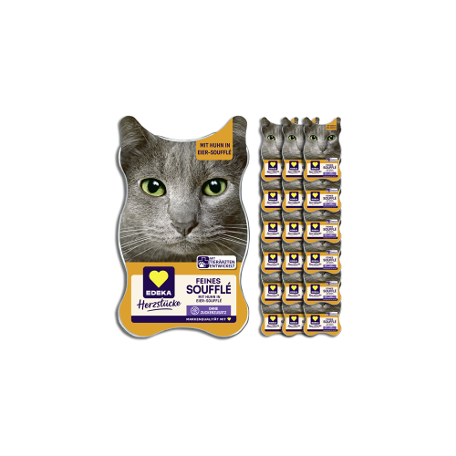 EDEKA Herzstücke Feine Pate mit Huhn in Eier-Souffle 18x85G