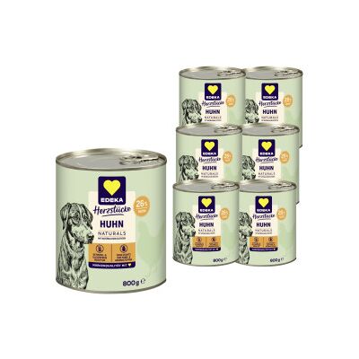 EDEKA Herzstücke Naturals Huhn Hundefutter 6x800G EDEKA Herzstücke Naturals Huhn Hundefutter 6x800G