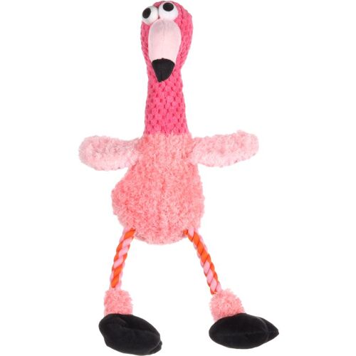 Flamingo Hundespielzeug Malita Flamingo aus Plüsch 40cm