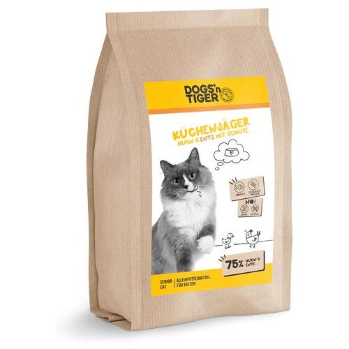 Dogs’n Tiger Katzenfutter Trockenfutter Senior Küchenjäger 10Kg