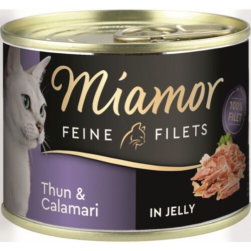 Miamor Katzen Futter Dose Feine Filets Thunfisch & Calamari 185g