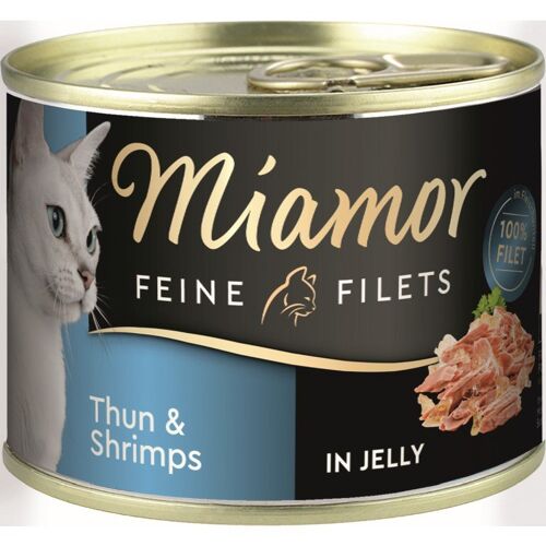 Miamor Katzen Futter Dose Feine Filets Thunfisch & Shrimps 185g
