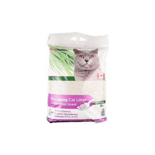 Flamingo Katzenstreu Lemongrasduft 12 kg