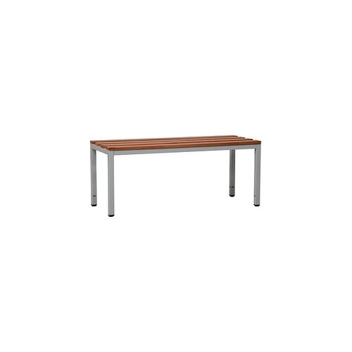 Gürkan Garderobenbank 107208 grau, buche Holz 120,0 cm