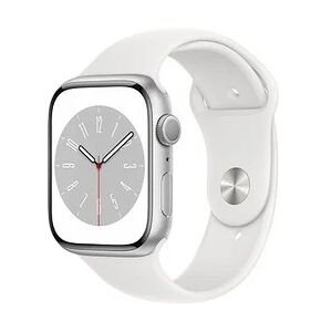 Apple Watch Series 8 45 mm (GPS)  silber, weiß
