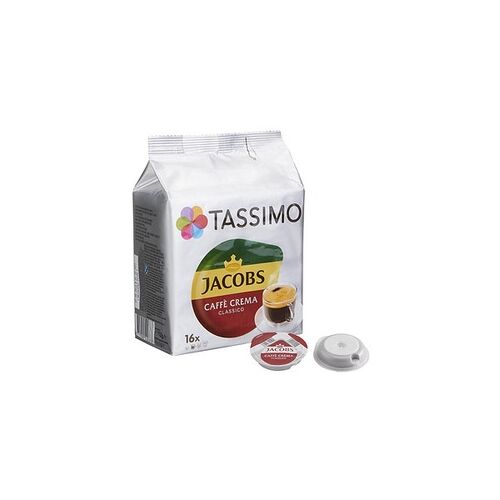 TASSIMO JACOBS CAFFÈ CREMA CLASSICO Kaffeediscs Arabica- und Robustabohnen 16 Portionen