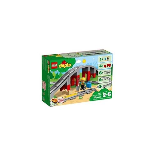 Lego Duplo 10872 Eisenbahnbrücke und Schienen Bausatz