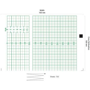 hygiene100 Hewlett-Packard CTG-Papier M 1350-1353 A 150 mm x 100 mm (150 Bl.)