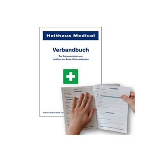 hygiene100 Verbandbuch DIN A5 nach DGUV weiß (50 Bl.)