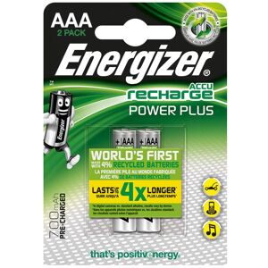 hygiene100 Energizer NiMH Akkumulatoren Power Plus Micro AAA HR03 1,2 V (2er-Pack)