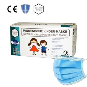 hygiene100 OP Mund-Nasenschutzmaske - Kinder  - Farbig - Hellblau