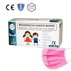 hygiene100 OP Mund-Nasenschutzmaske - Kinder  - Farbig - Rosa